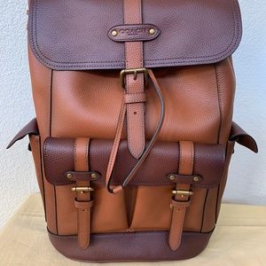 Nwt Coach Hudson Backpack In Colorblock 